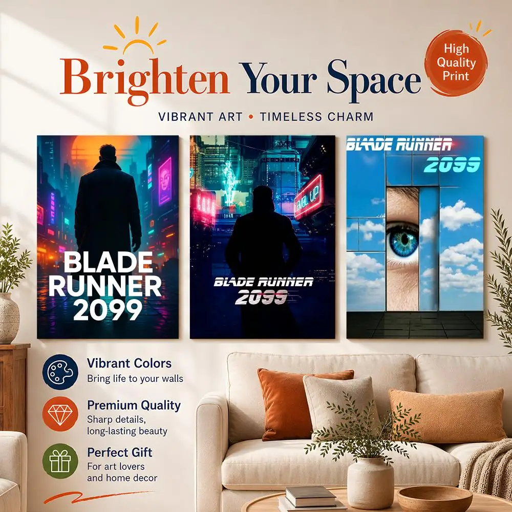 series Blade Runner 2099 Poster Versatile HD Waterproof Wall Art Self-Adhesive Decor for Any Space Ideal Gift