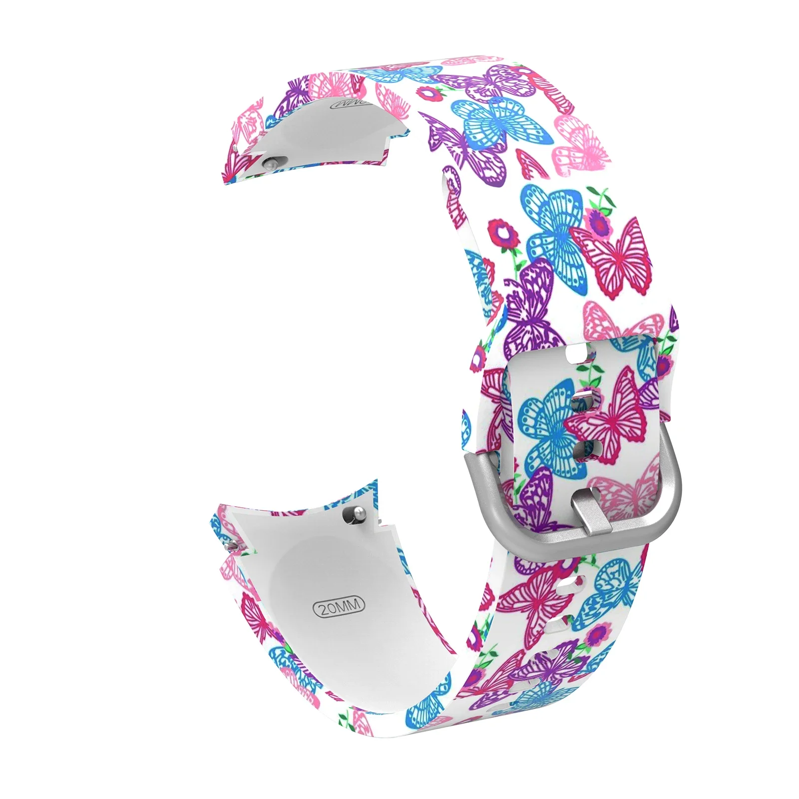 Correa de silicona para Samsung Galaxy watch 7/6/5/4, 44mm, 40mm, 45mm, Correa estampada de moda, Correa clásica de 47mm/43mm