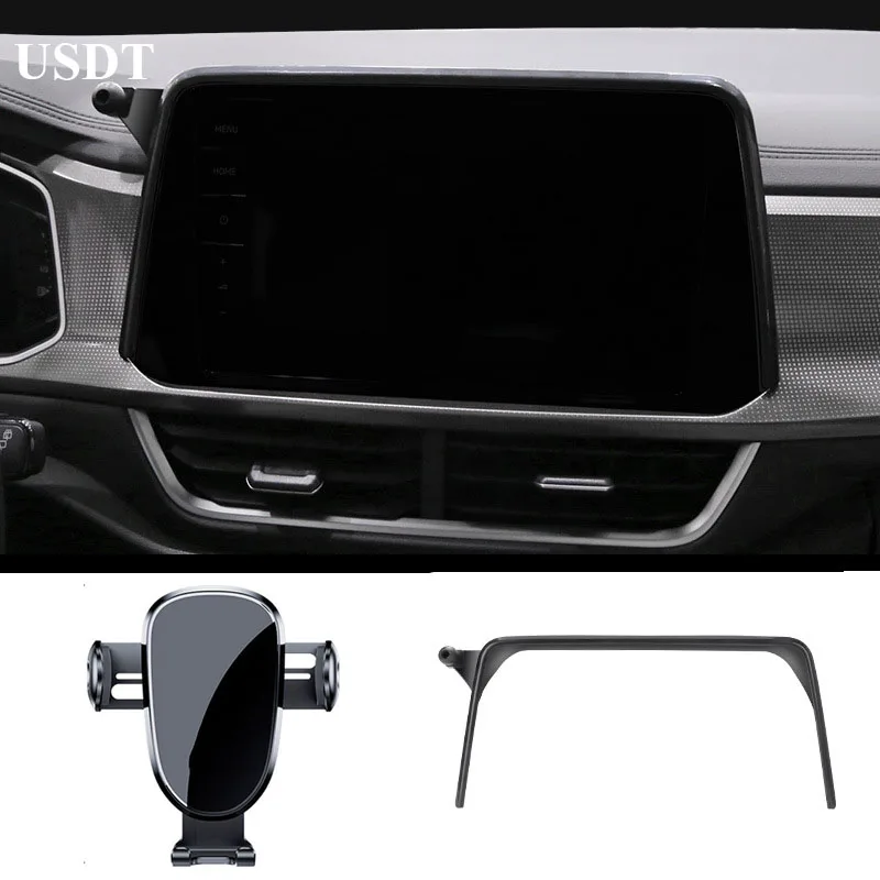 

For Volkswagen VW TROC T ROC T-ROC 2023 2024 Accessories Car Mobile Phone Holder GPS Navigation Bracket Base Wireless Charger