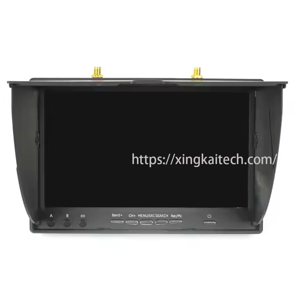 

5.8G 40Channel 7 Inch Monitor FPV 7-Inch Dual Receiver Handheld Screen 5.8G All-In-One Display Screen with Built-in Battery DVR