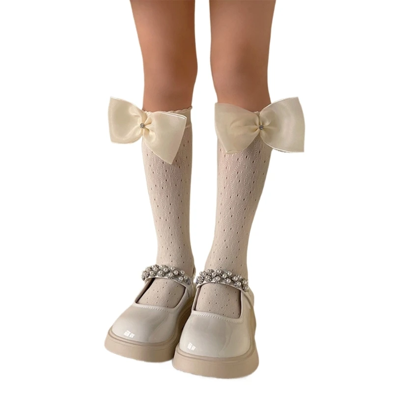 1 pair Calf Length Socks for Girls Soft and Comfortable Kids Baby Long Stockings