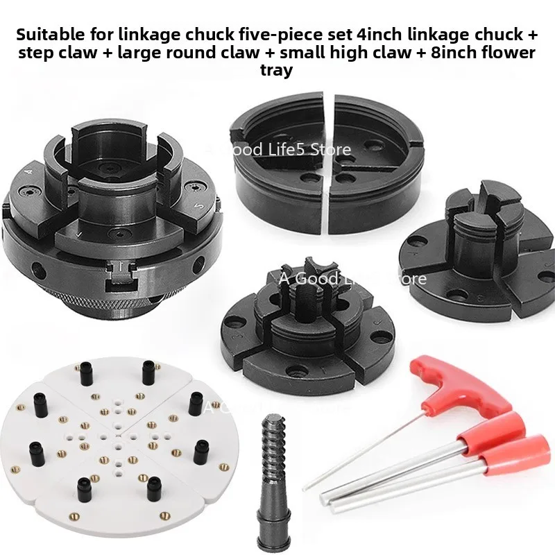 

Apply To Woodworking Chuck Wood Rotary Lathe 4 Inch 6 Inch Self-centering Linkage Umbrella Tooth Three Claws Four Claws Ordinary