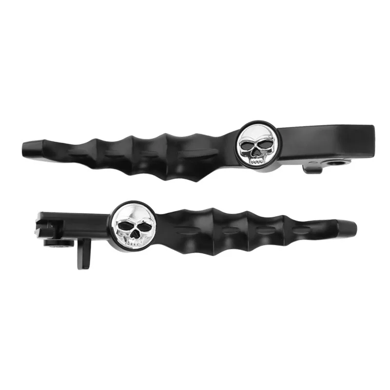 2Pcs Black Skull Brake Clutch Levers Motorcycle Accessories for Yamaha VStar Drag Star XVS 400/650  XVS 1100 1999-2009