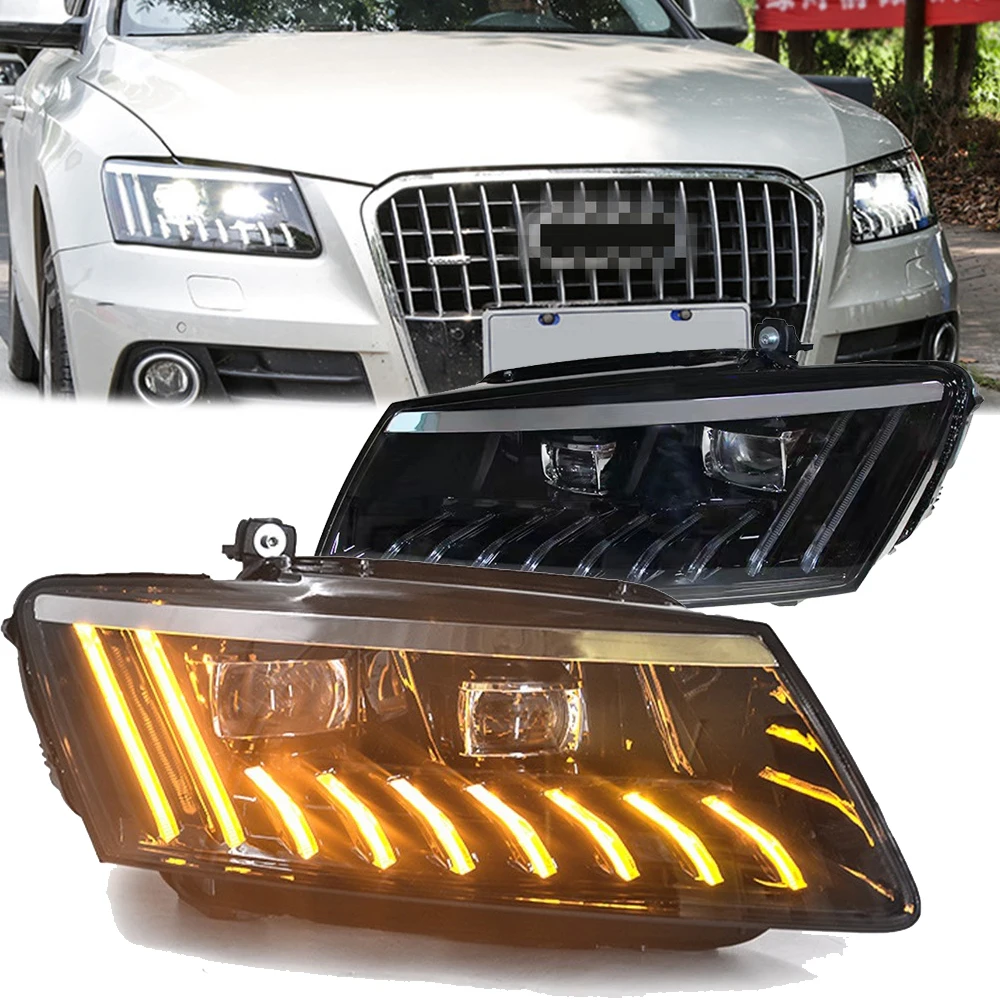 One pair Car Accessories Headlights for Audi Q5 2009-2018 LED Head lamps Upgrade modified Lights Headlights Assembly