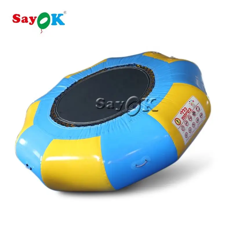 Sayok Pvc Gigantische Opblaasbare Water Uitsmijter Trampoline Draagbare Opblaasbare Water Uitsmijter Zwemplatform Voor Meren Zwembad Buitensport