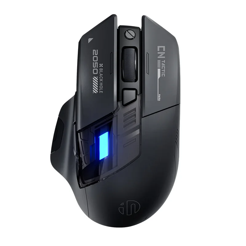A9 ماوس بلوتوث لاسلكي 2.4G RGB تأثير الضوء 12800 ديسيبل متوحد الخواص قابل للتعديل مريح ماوس محمول مع مؤشر البطارية ل
