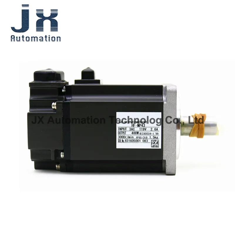 Оригинальный серводвигатель переменного тока серии HF-MP 3000 об/мин, 400 Вт, 119 В, HF-MP43 HF-MP43B