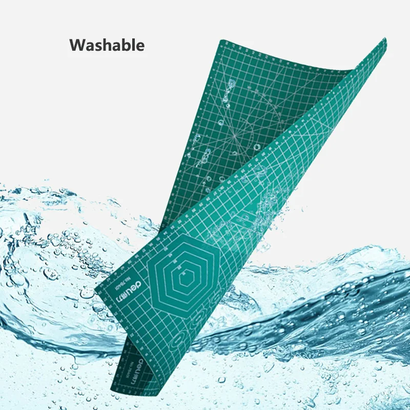 Deli PVC A2 A3 A4 Cutting Board Multiple Size 3mm Thickness Double-sided Self-healing DIY Soft Cutting Mat