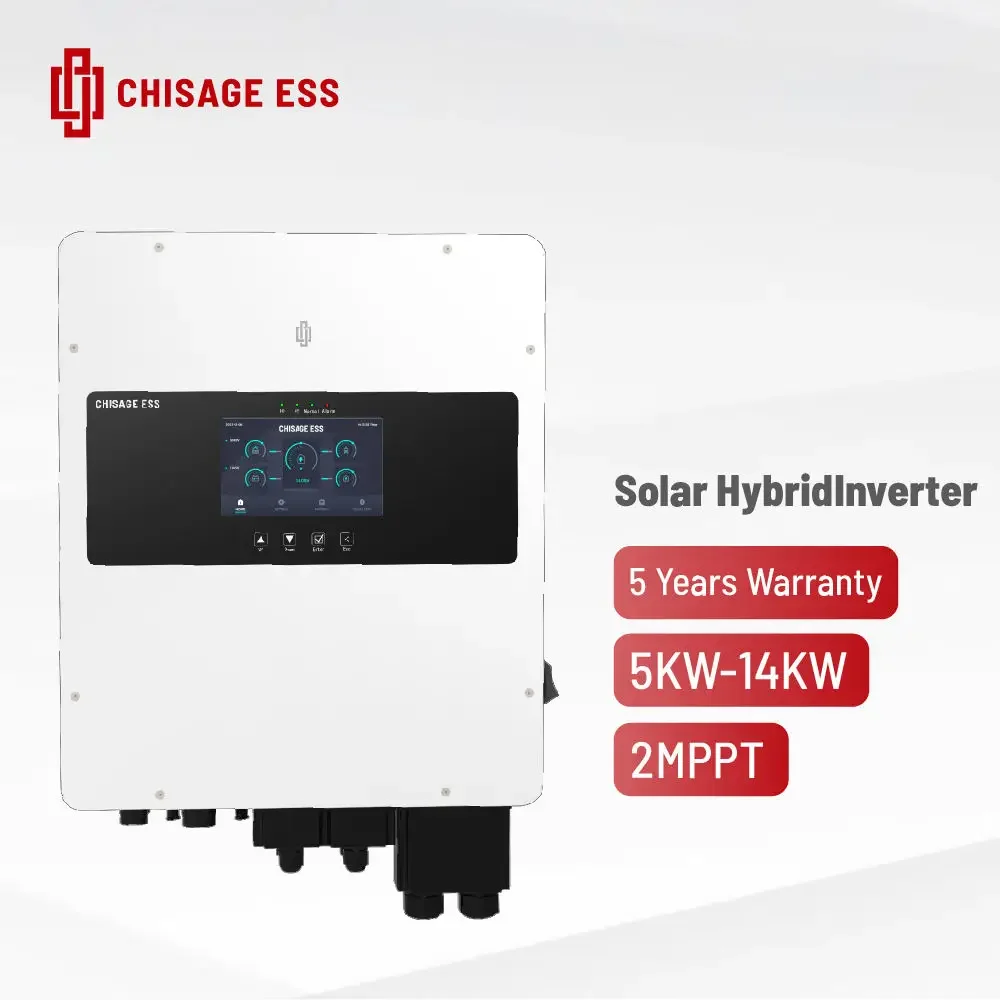 

EU warehouse in stock Chisage 5kw 6 kw 8kw 10kw 12kw 14kw Mars-5/6/8/10/12/14Gl-LE Triple Phase Hybrid Inverter