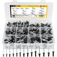 VKKM 500 Pcs Imperial Pop Rivets, Suitable for Parts Assembly Scenarios That Require Use Under Imperial Specification Standards
