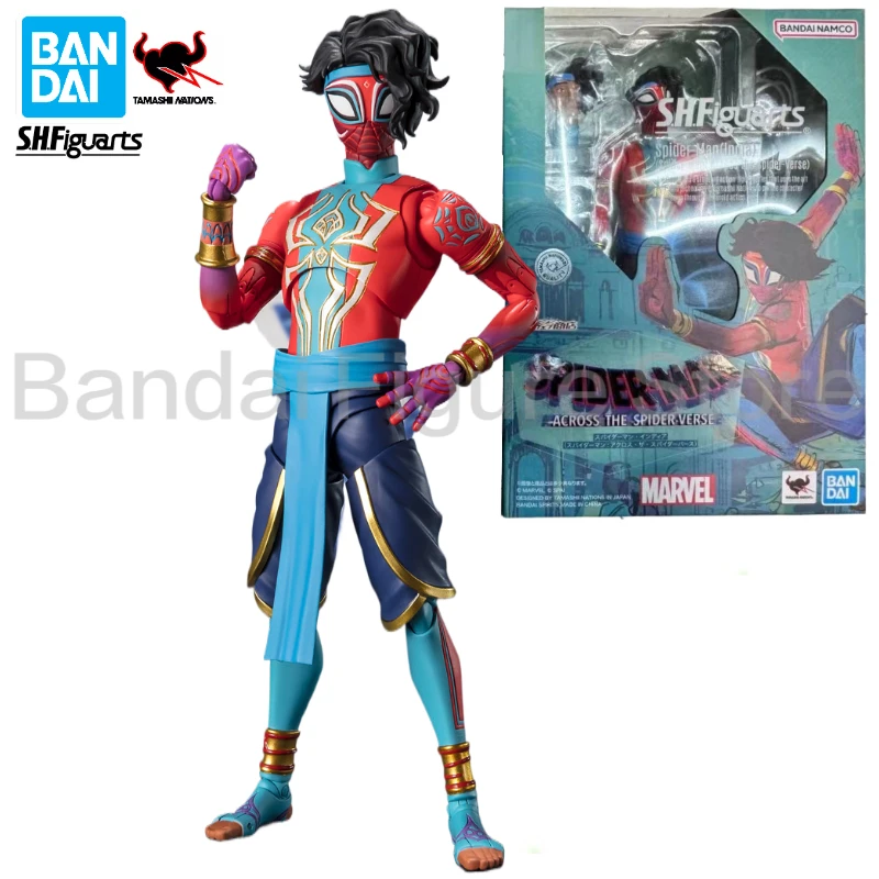 In Stock Bandai S.H.Figuarts SHF Spider-Man India Spider-Man: Across The Spider-Verse Anime Action Figure Toy Gift Model