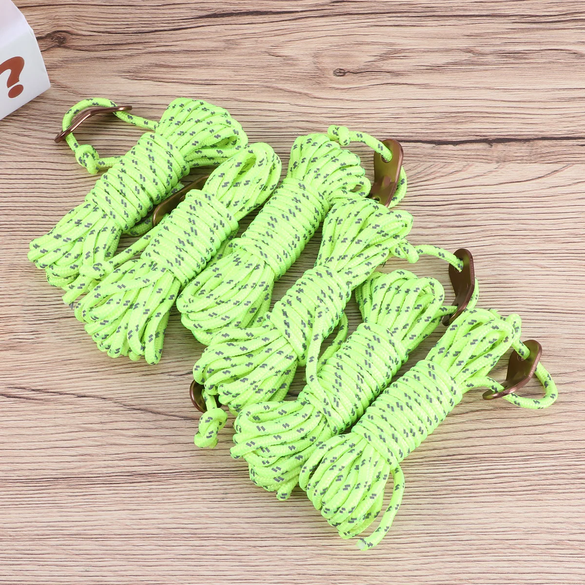 

Reflective Tent Rope Buckle Guyline Cord Drawstring PP Material Strong Sturdy Visible Nylon Outdoor Camping