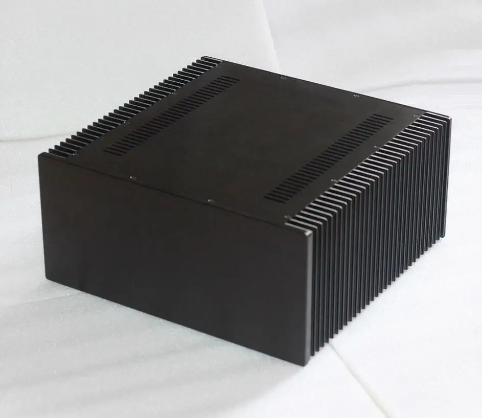 Large Size W430 H200 D411 Radiator Chassis Class A Amplifier Power Supply Alumimun Case Hi End DAC Decoder Enclosure Preamp 4320