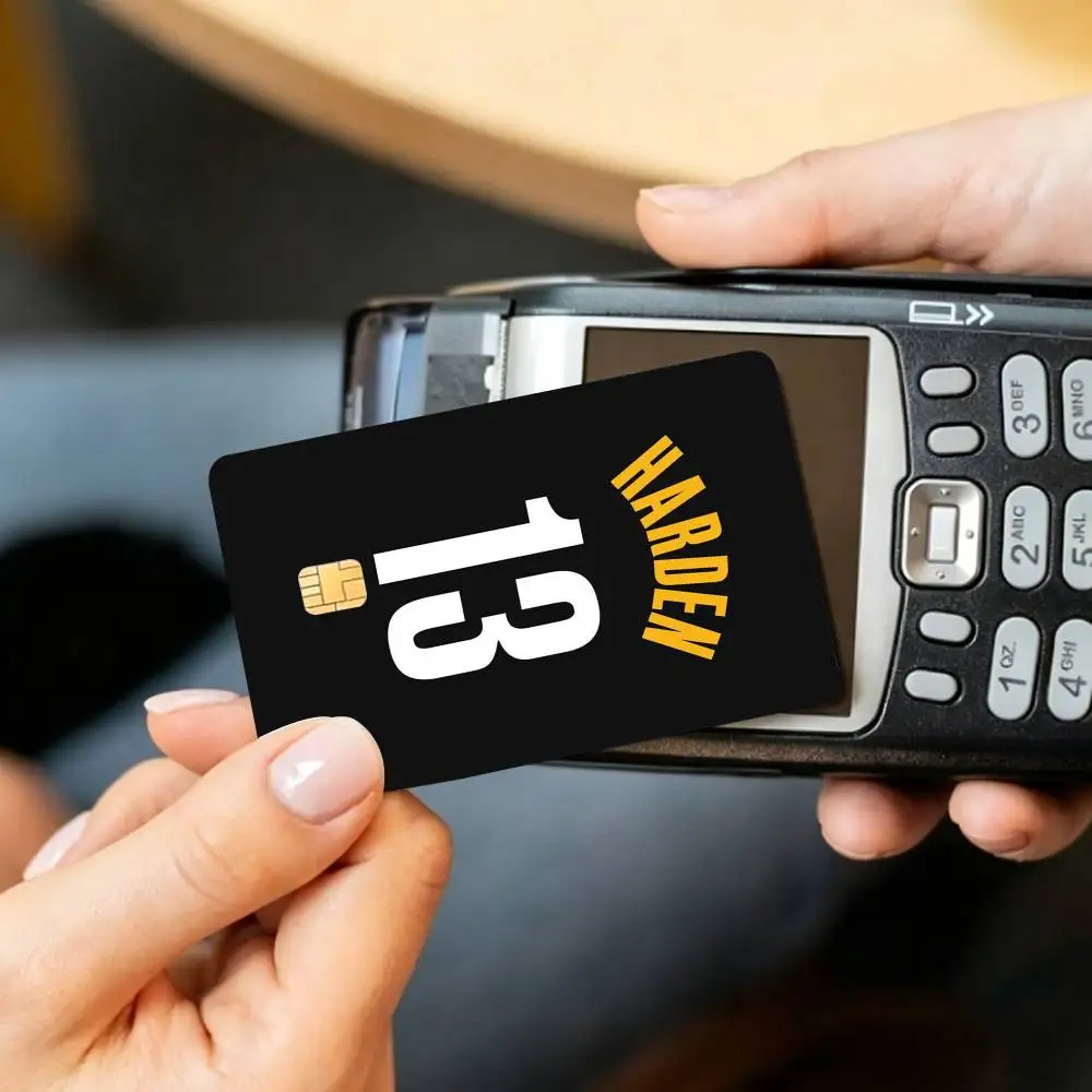Basketball Star James Harden Credit Card HD Stickers Game Card Decal Small Chip Waterproof Sticker Gift