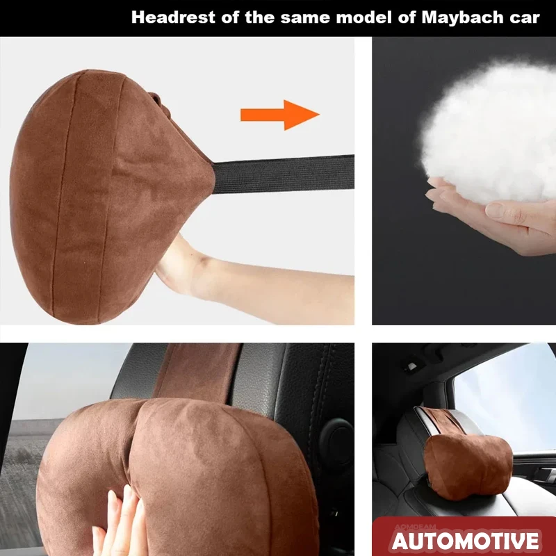 New Car Headrest Neck Support Seat Maybach Design S Class Soft Universal Adjustable Car Pillow Neck Rest Cushion High Quality