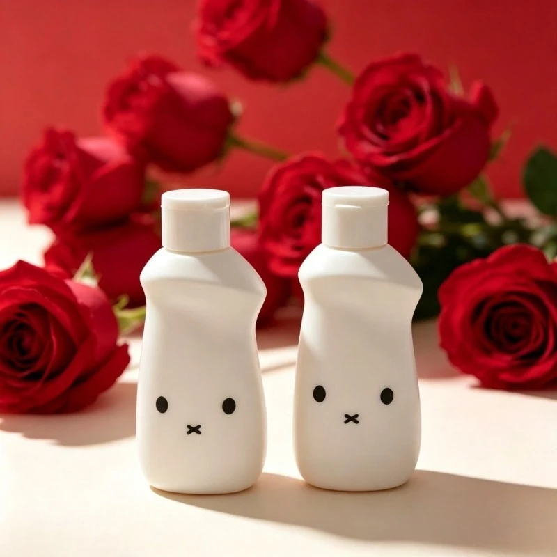 100ML Kawaii Miffy Cosmetics Divided Bottle Cute Cartoon Miffy Divided Bottle for Laundry Liquid Squeeze Bottle
