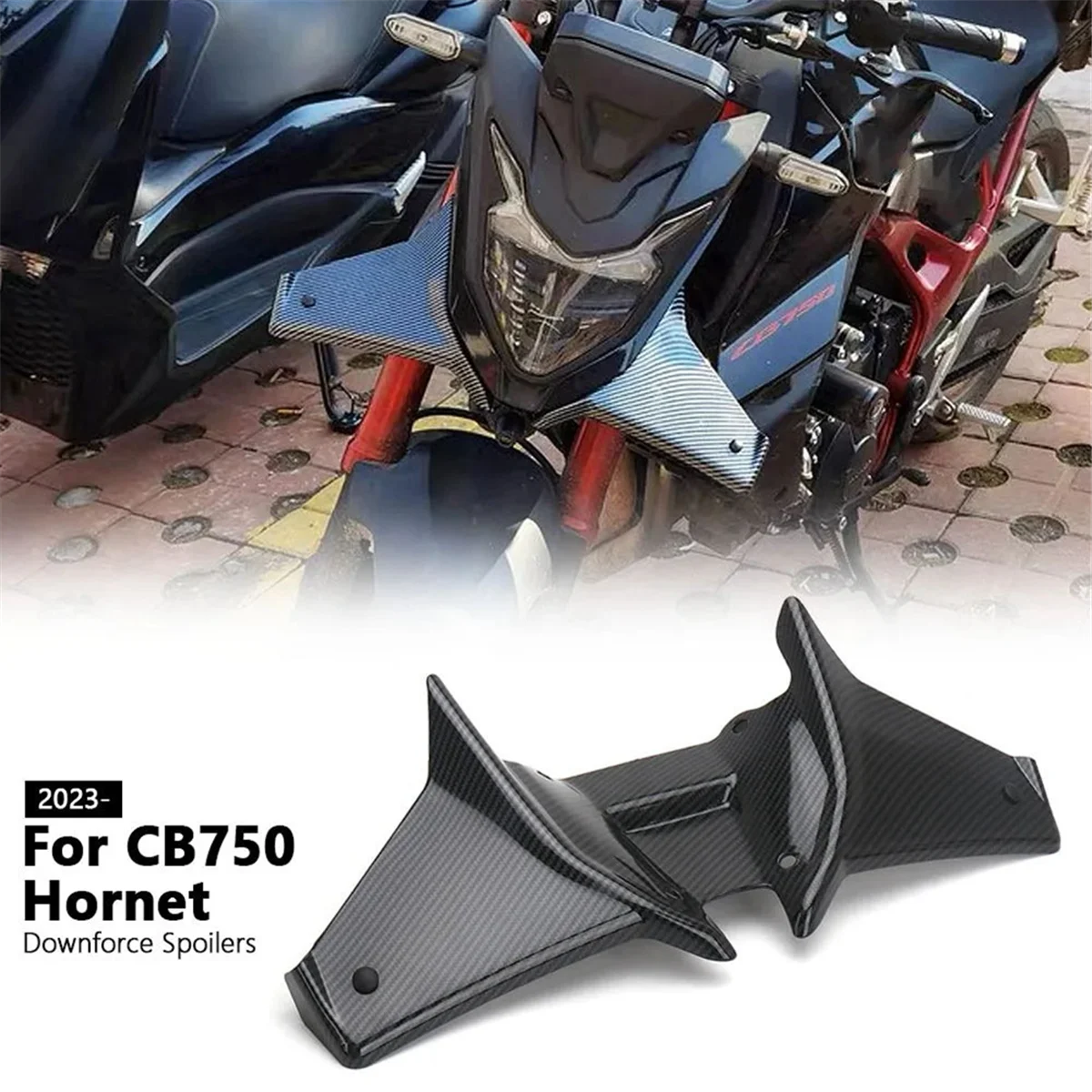 Motorcycle Front Spoiler for CB750 HORNET 2023 2024 Sport Downforce Frontal Spoilers