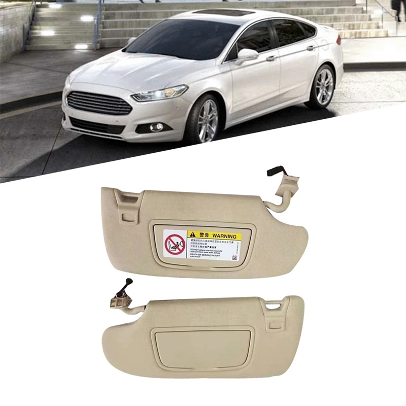 Side Sun Visor Makeup Mirror For Ford Mondeo Edge Taurus 2013-2019 Sunshading Board