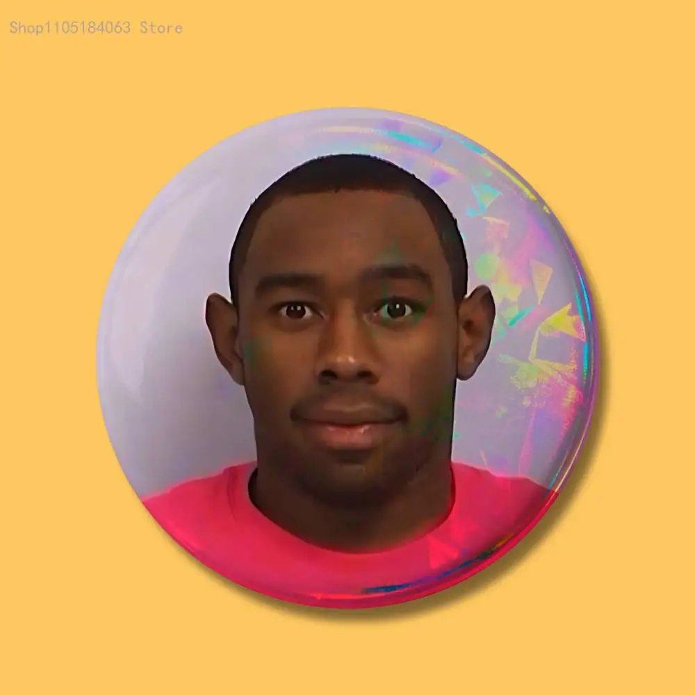 T-Tyler مضحك C-الخلاق شارات زر جولة الإبداعية دبوس بروش شارة حقيبة اكسسوارات الديكور المشجعين جمع الأصدقاء الهدايا #4