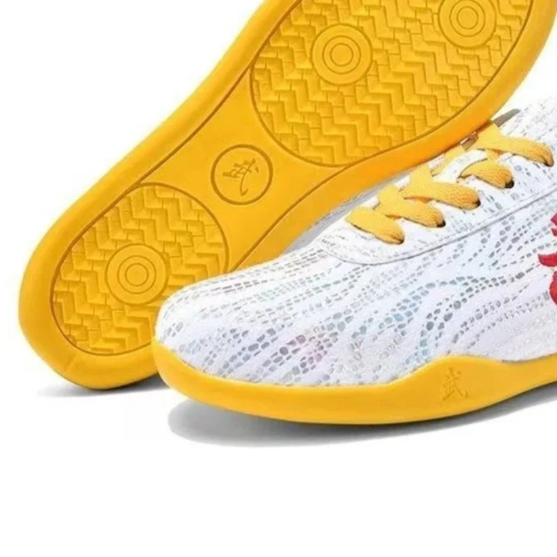 Martial Arts Shoes Unisex Light Weight Tai Chi Wushu Shoe Soft Sole Leather Traditional Kung Fu Shoes Kung Fu Shoes