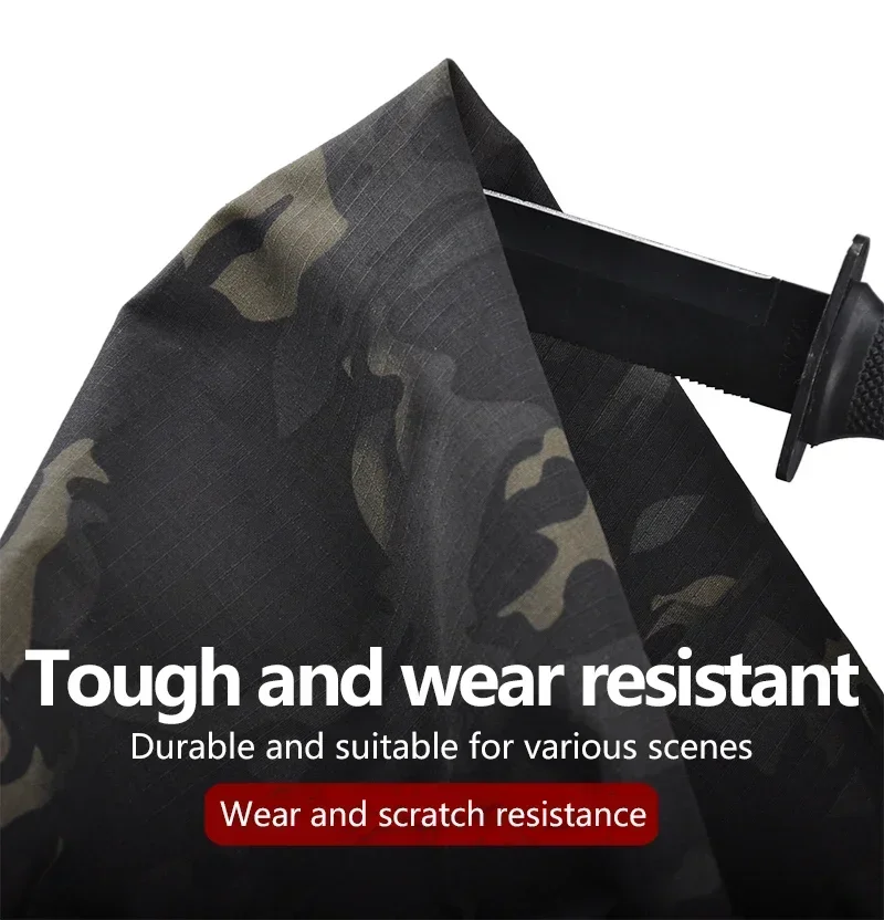 Tactical Pants US Camo Hunting Clothes Camping Cargo Pants Waterproof Joggers Combat Trousers Black