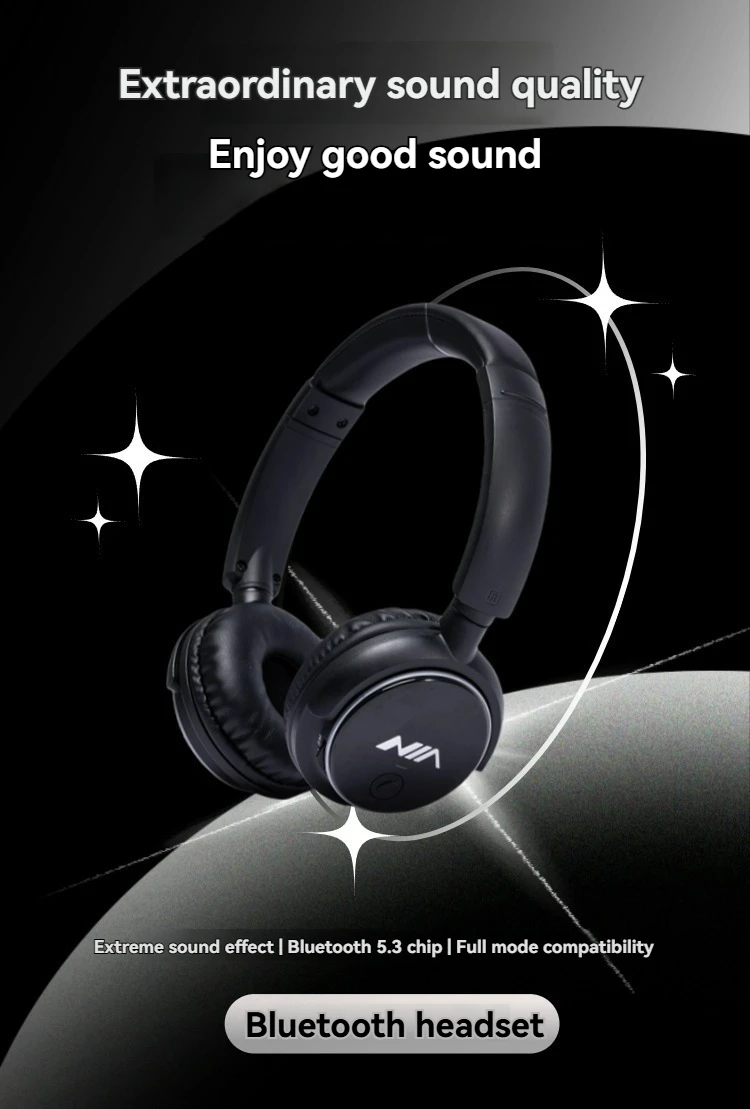 

Wireless Bluetooth 5.3 Headphones Noise Cancelling Earphones Mic Pods Over Ear Sports Gaming Headset