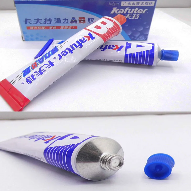 Kafuter-adhesivo de reparación de Metal, superpegamento de hierro y acero para radiador automático, tanque de agua, fugas especiales, taponamiento de soldadura, pegamento A + B, 70g