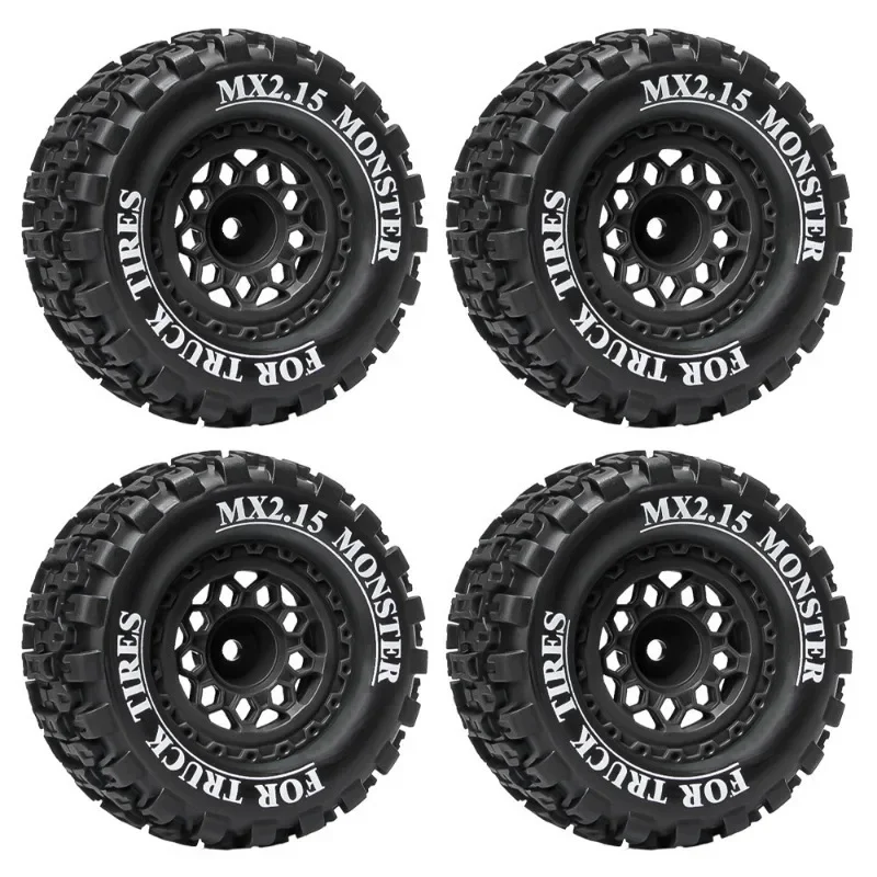 

Mx2.15 Inch 100*52mm Wheel Tires for 1/16 Scale Trxs Mini Maxx Xrt E-revo RLAARLO MJX HSP Losi 1/18 Mini LM Off-Road Racing