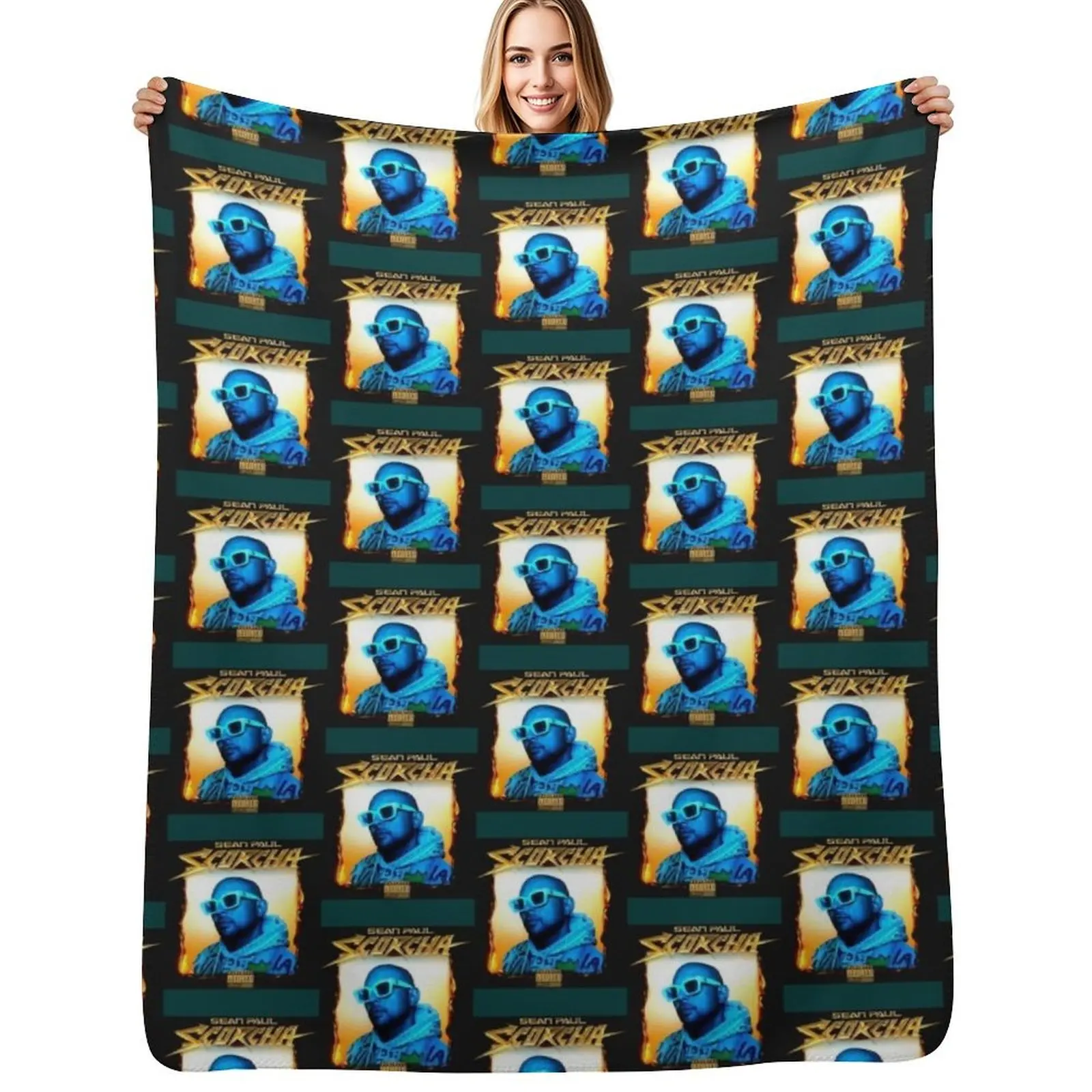 

Sean paul Throw Blanket Multi Use Warm Blanket for Living Room Bedroom