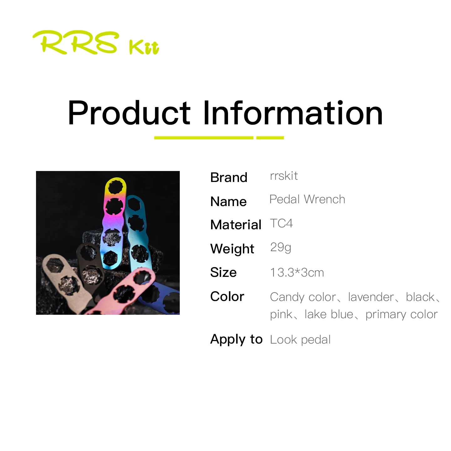 Rrskit For Look Pedals Bearing For K-e-o Bicycle Aluminum Alloy Tool Pedals Bicycle Pedal Wrench Road Suitable