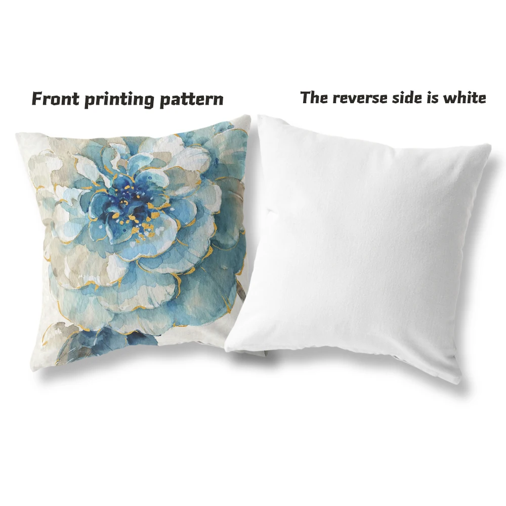 Cute Flower Cushion Cover Pillow  Home Decor   Removable and Washable Funda de almohada