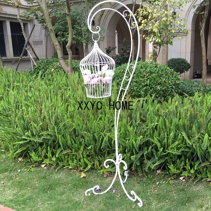 Iron Decorative Birdcage Decoration Wedding Ceremony Road Lead Supplies Opening Window on-Site Decoration Flower Stand