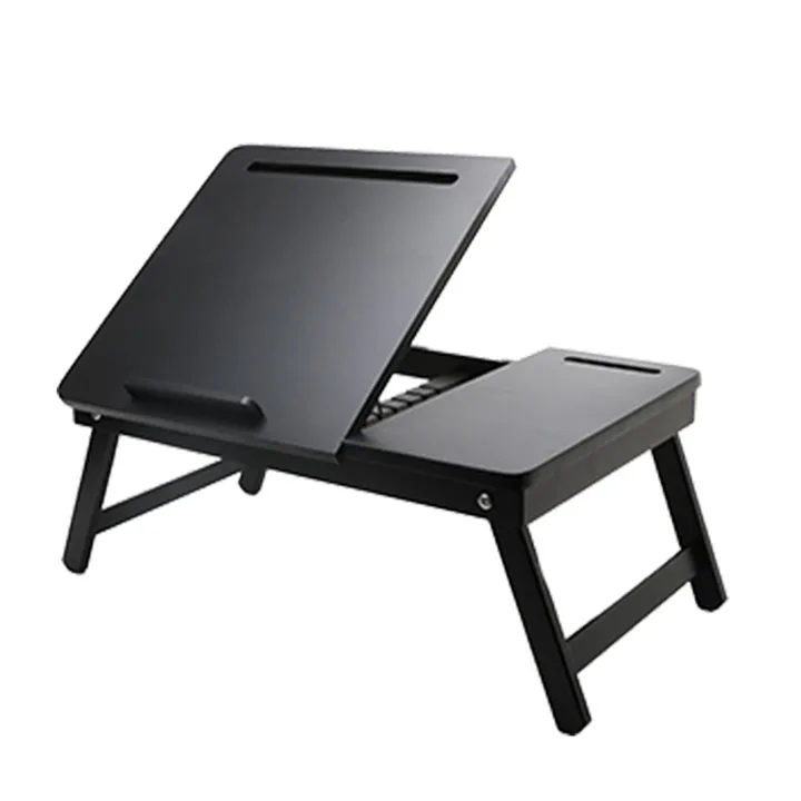 

Computer Bed Tray Bamboo Table Folding TV Tray Table Smartphone Tablet Tray Homework Learn to Read
