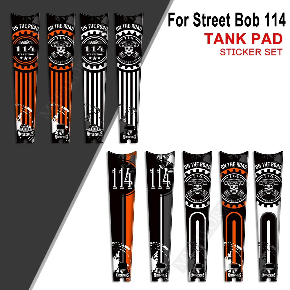 

Motorcycle For Harley Davidson Street Bob 114 Tank Pad Grips Kit Knee Fairing Fender Stickers Decal