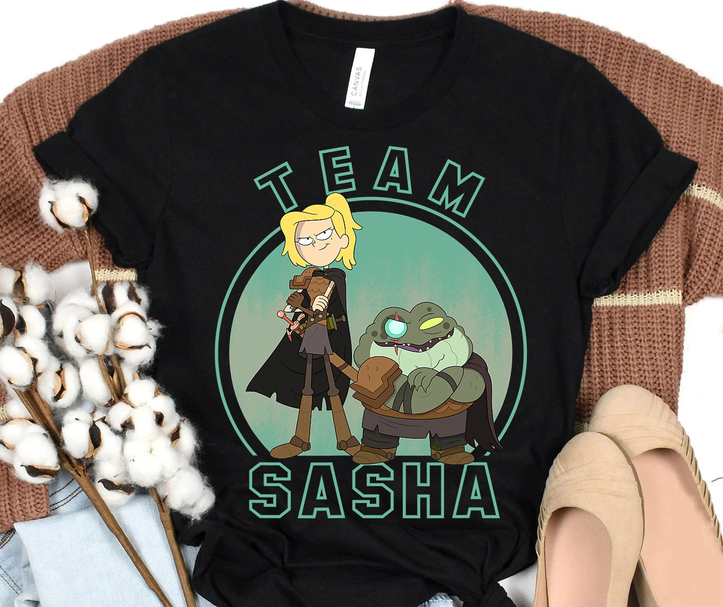 

Disney Channel Amphibia Team Sasha T-Shirt, Disneyland Family Matching Shirt, Magic Kingdom, WDW Epcot Theme Park