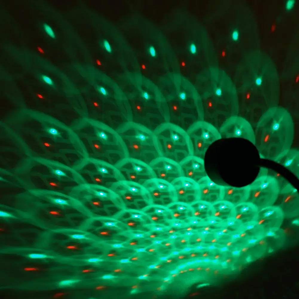 مصغرة LED النجوم الليزر جو المحيطة العارض السيارات ليلة سقف غالاكسي ستار مصباح أضواء USB الديكور الداخلي سيارة جديد T9O7 #6