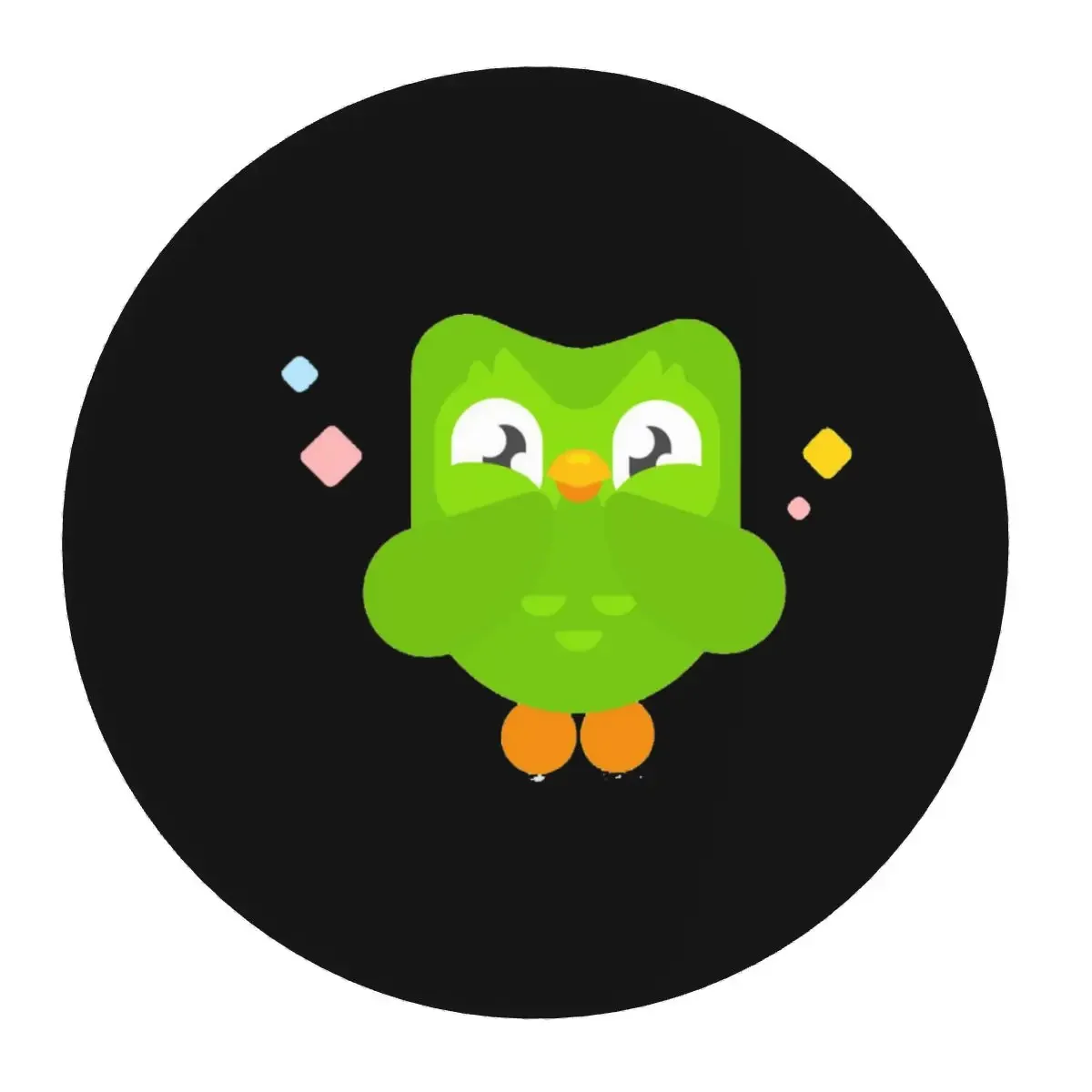 Duolingo Owl Duo Round Mouse Pad Computer Keyboard Mouse Mat Gaming PC Desk Mat Office Table Mats