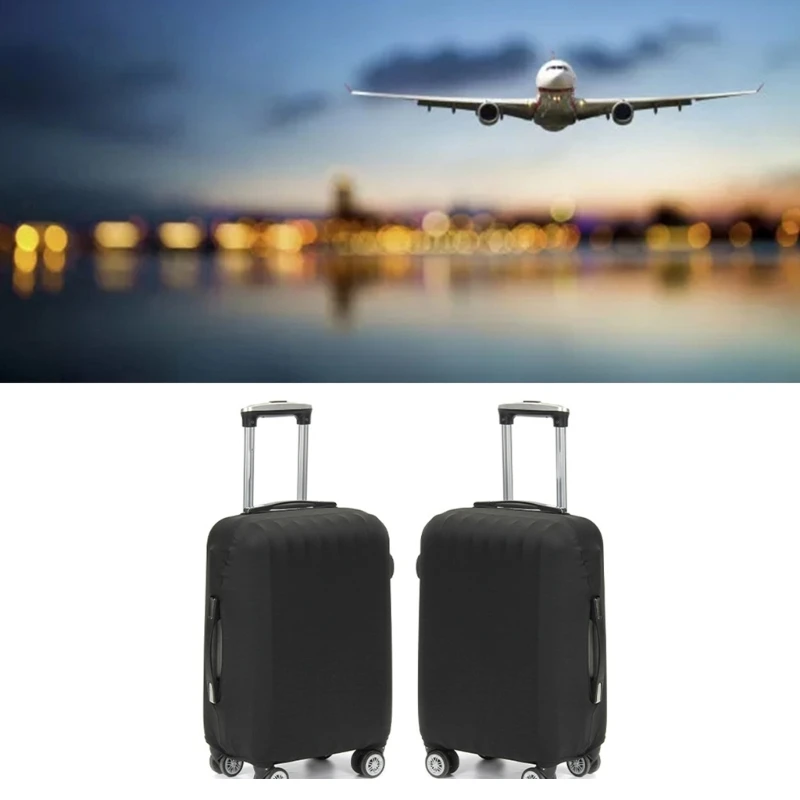 Elastic Luggage Cover Travel Suitcase Protector Suitcase Protective Cover Luggage Trolley Dust Cover Fit for 18-28\'\'