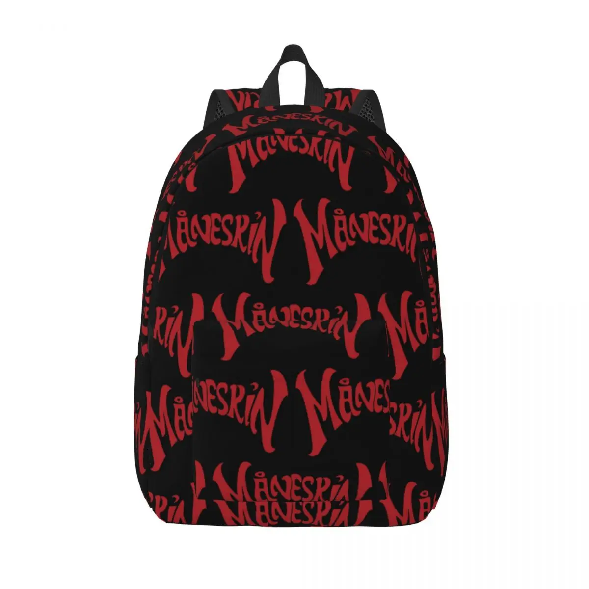 

Maneskin Red Logo Student Backpack School Bag Hiking Travel Daypack for Men Women Bookbag Shoulder Bags
