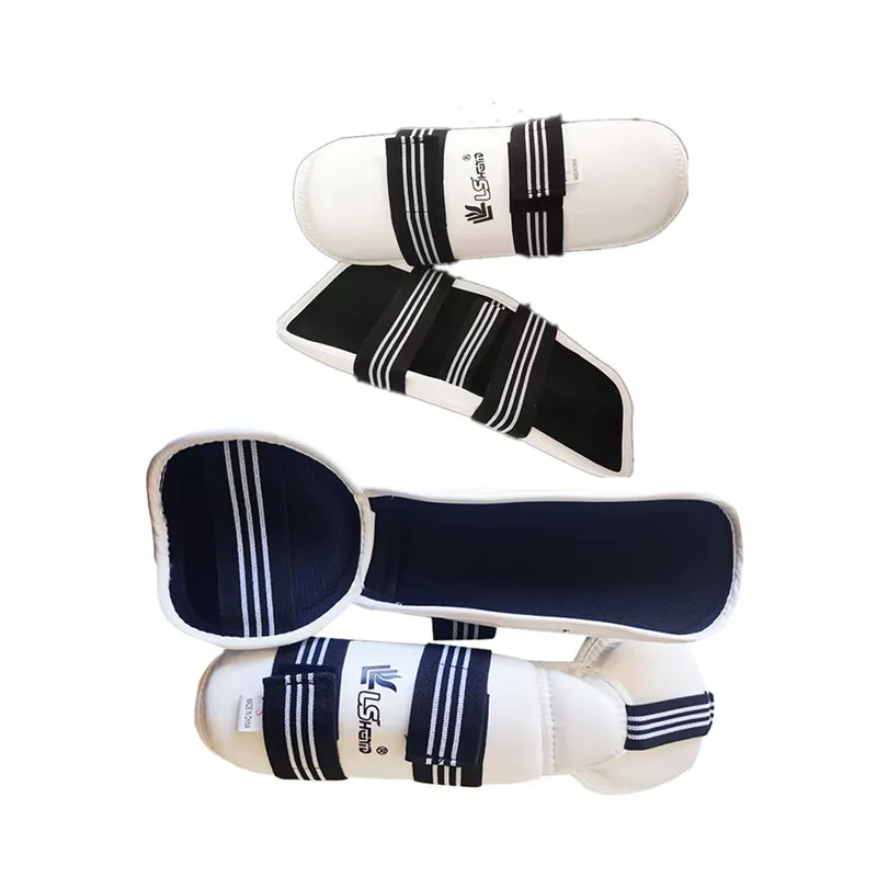 Sports Protectors of Taekwondo Karate Boxing Sanda Martial Arts One-time Arm with Elbow Shin Guards PU + EVA Material Protective