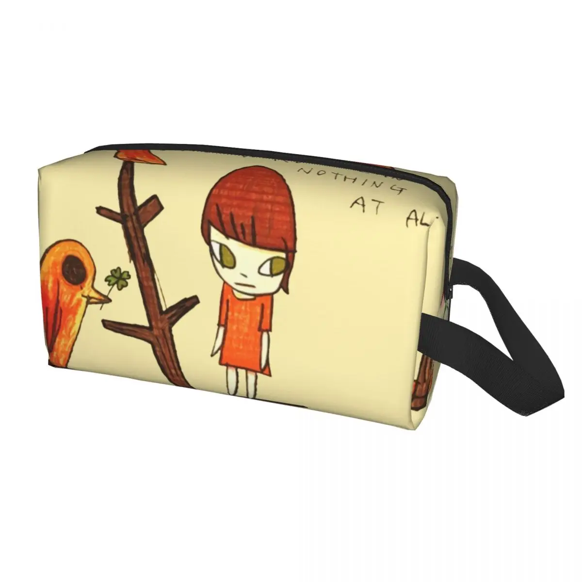 Kawaii Yoshitomo Nara Japanese Manga Anime Travel Toiletry Bag Women Cosmetic Makeup Organizer Beauty Storage Dopp Kit - view 5