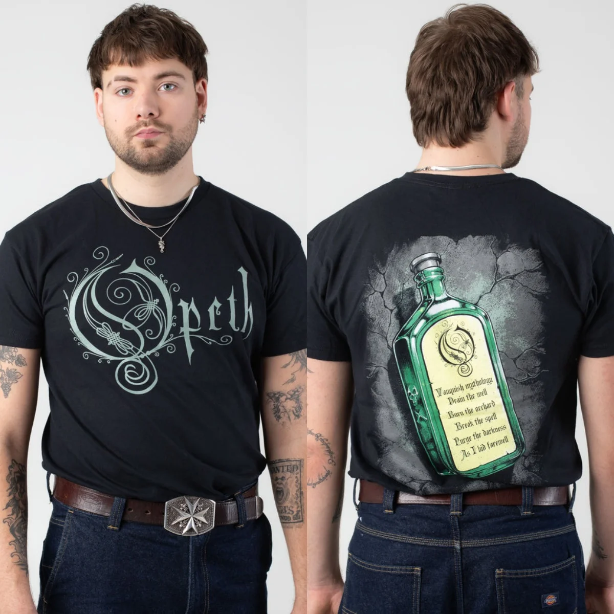 Fit Summer Opeth Graphic Cotton T-shirt Unisex Summer Short Sleeve Fashion Brand Tee Luxury Casual Vintage Tees