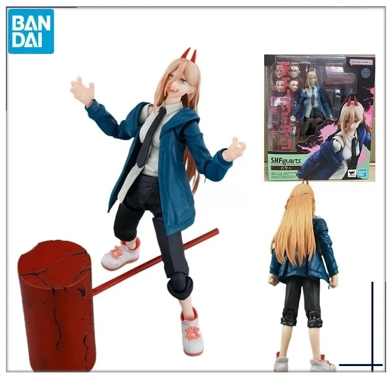 

In Stock Bandai Anime Chainsaw Man POWER S.H.Figuarts Model Toys Action Figure Gifts Collectible Ornaments Boys Kids