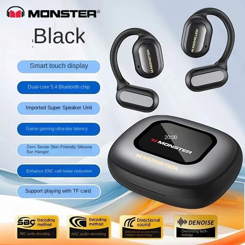 

Оригинальные наушники Monster OpenTouch Pro100 Bluetooth 5,4 деловые наушники с микрофоном водонепроницаемые IPX5 беспроводные наушники HiFi стереонаушники