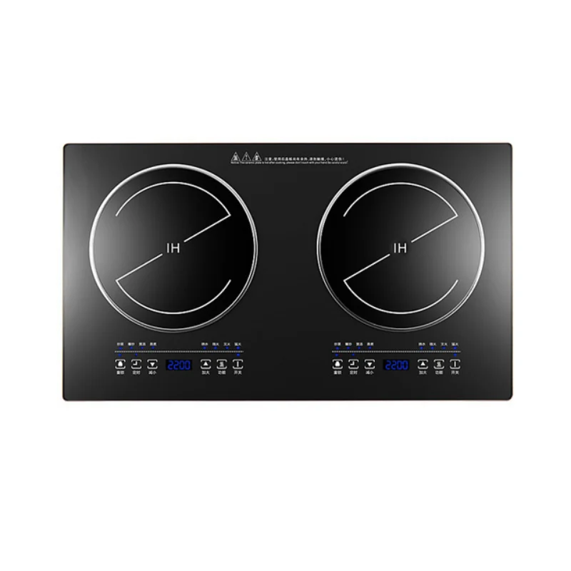 Home appliances Touch Induction And Ceramic Hob 2 burner built-in Double Induction Cooker