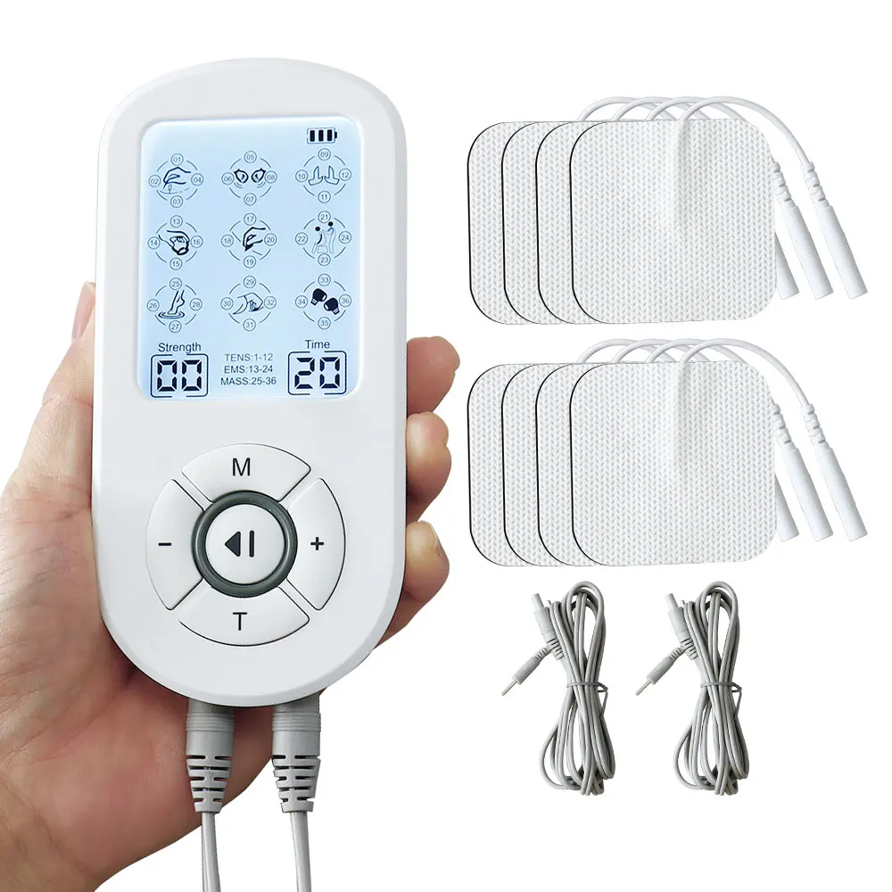 2 Output Multifunctional Massage Instrument Tens Pulse Physical Device Relaxation EMS Electric Muscle Stimulator Massage