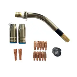 Binzel BW MB Style 25AK Kit Swan Neck  Nozzle Tip Holder Contact Tip Mig Mag Welding Torch 145.0076 142.0001 004.0012