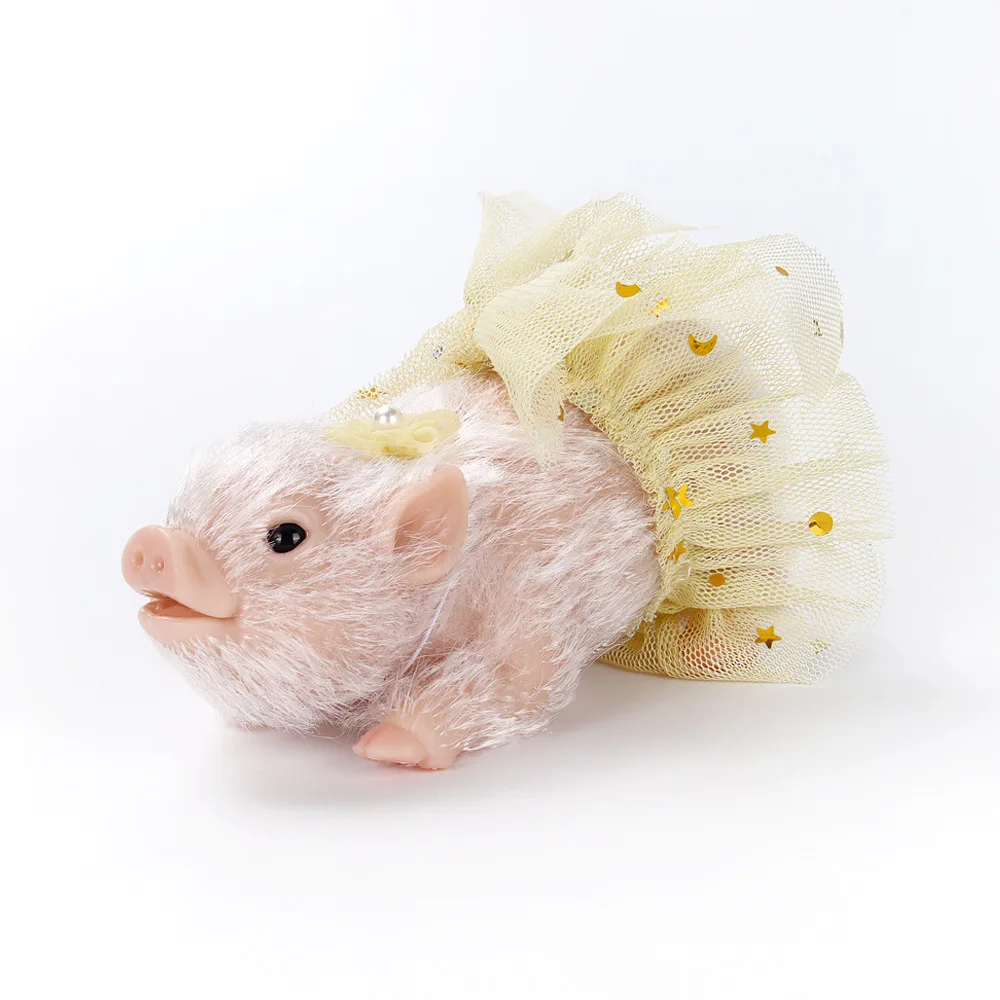 ミニシリコン動物豚ベビー人形おもちゃスクイーズリアルなかわいいリボーン豚新生児人形子供ままごとおもちゃコレクションギフト