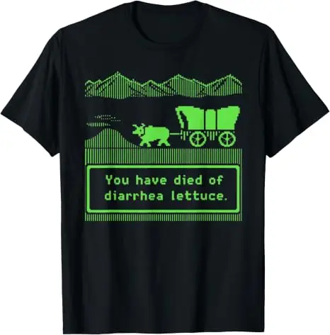 Diarrhea Lettuce - Lustiges T-Shirt Y2k Humorvolle Grafik-Bekleidung Baumwolle Kurzarm Vintage Spruch-T-Shirt Ästhetisches Streetwear-Outfit – Detail 6