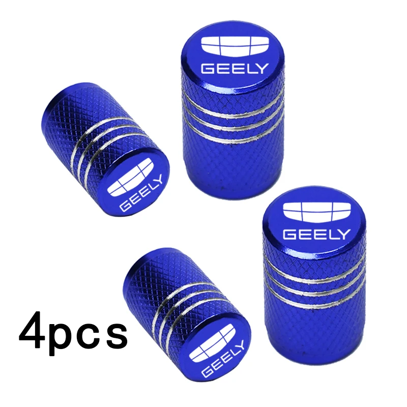 For GEELY GC6 GC9 EMGRAND EC7 EC8 CK ATLAS CK2 CK3 Accessories Car Wheel Tire Valve Caps Tyre Stem Covers Airdust Waterproof